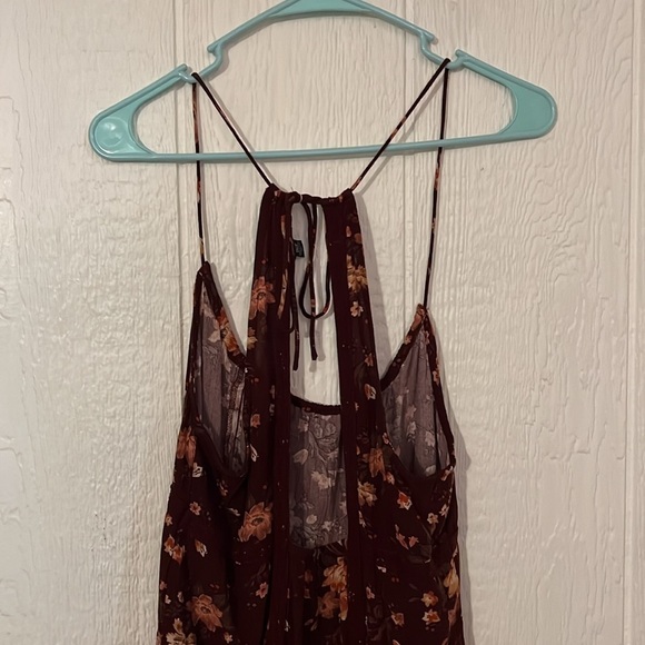 American Eagle Cross Back Chantelle Floral Flowy Dress XS - Picture 4 of 4